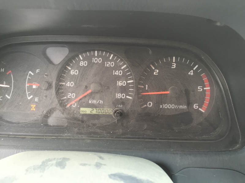 The Land Cruiser hits 270,000km