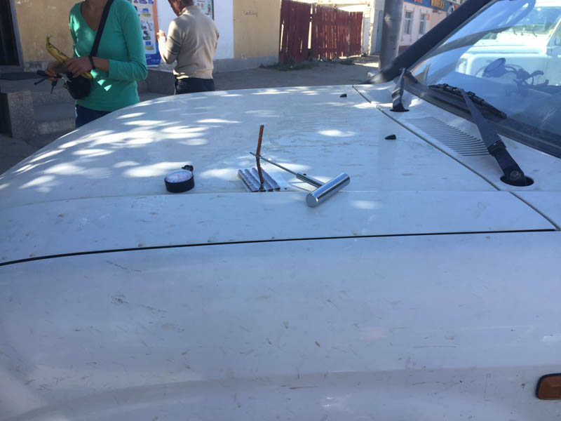 First puncture... My brother talked me through how to fix it over skype
