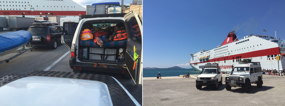 Waiting for the ferry from Ancona, Italy to Greece