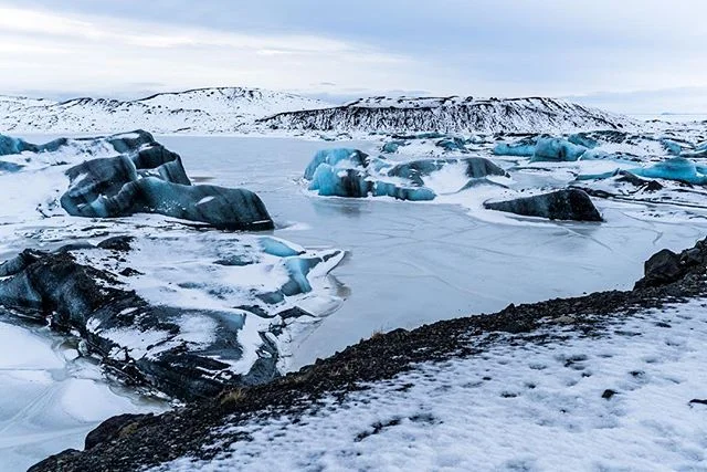 Mesmerized by the unworldy landscape at Svinafellsjokull glacier.  Heard they filmed our favorite GOT series here. #youknownothingjonsnow 
#Iceland #icelandsecrets #icelandair #absoluteiceland #everydayiceland #travel #adventure #ig_iceland #tlpicks #exploreiceland 
