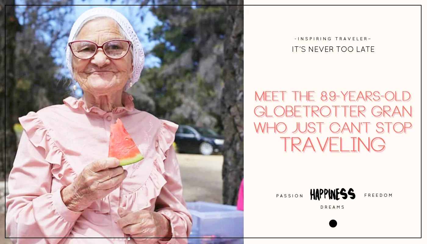 Meet the 89-years-old globetrotter gran who just can't stop traveling