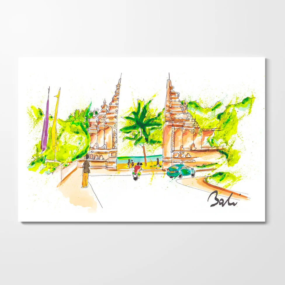 Miles of Happiness Postcard - Kuta, Bali