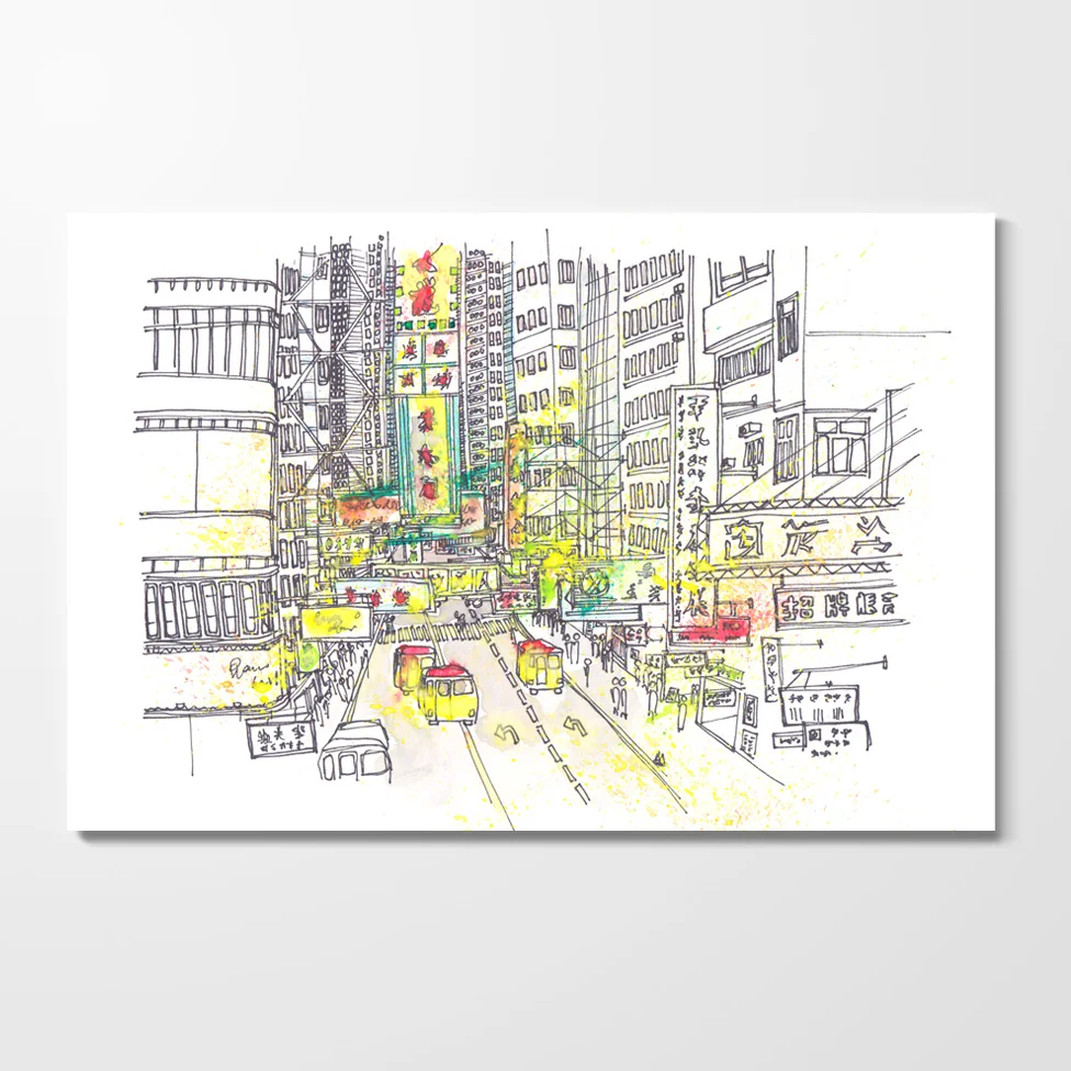 Miles of Happiness Postcard - Mong Kok, Hong Kong