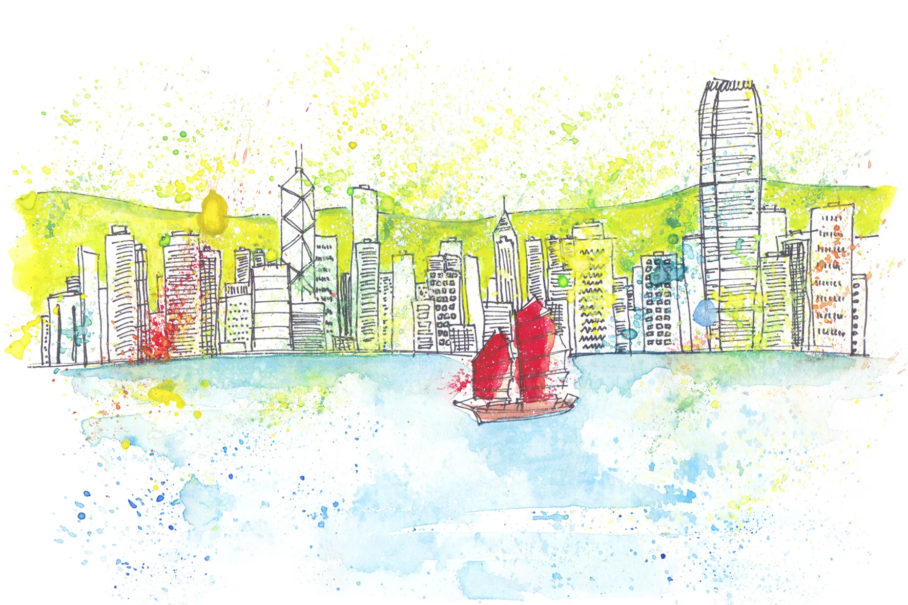 Hong Kong - Marie Pottiez Illustration