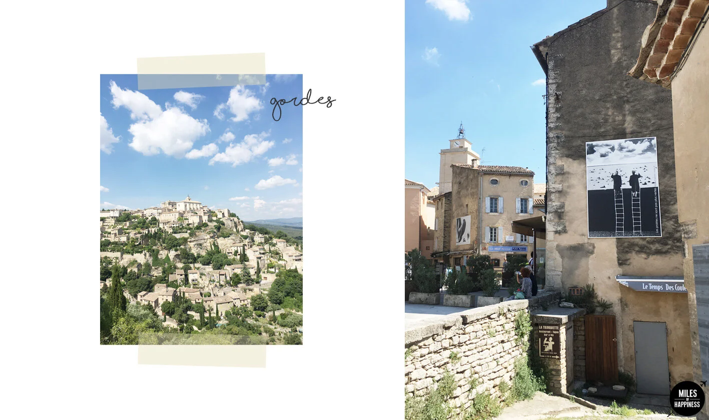 Itinerary of a road trip in Provence
