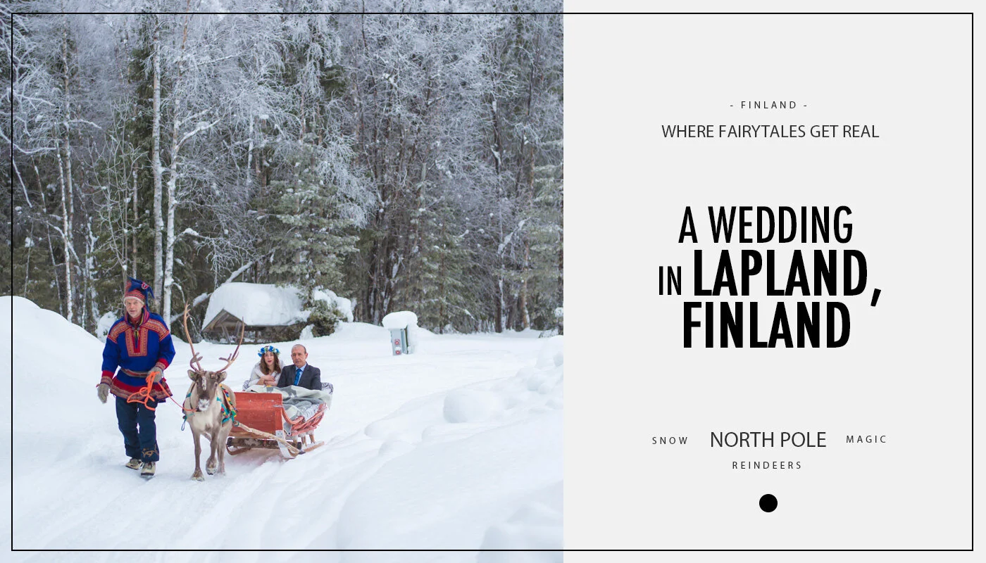 A wedding in Lapland, Finland