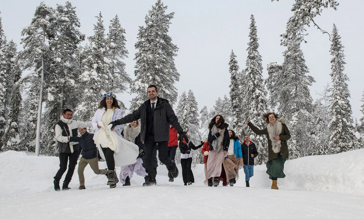 Wedding in Lapland, Finland