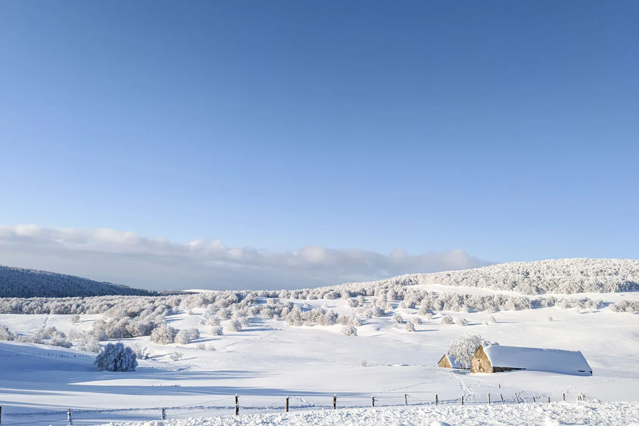 Discovering the Aveyron under the snow