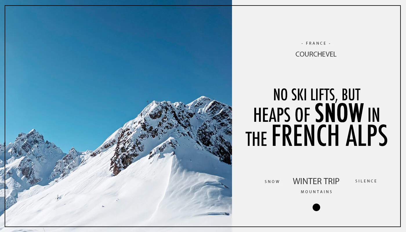 No ski lifts but heaps of snow in the French Alps