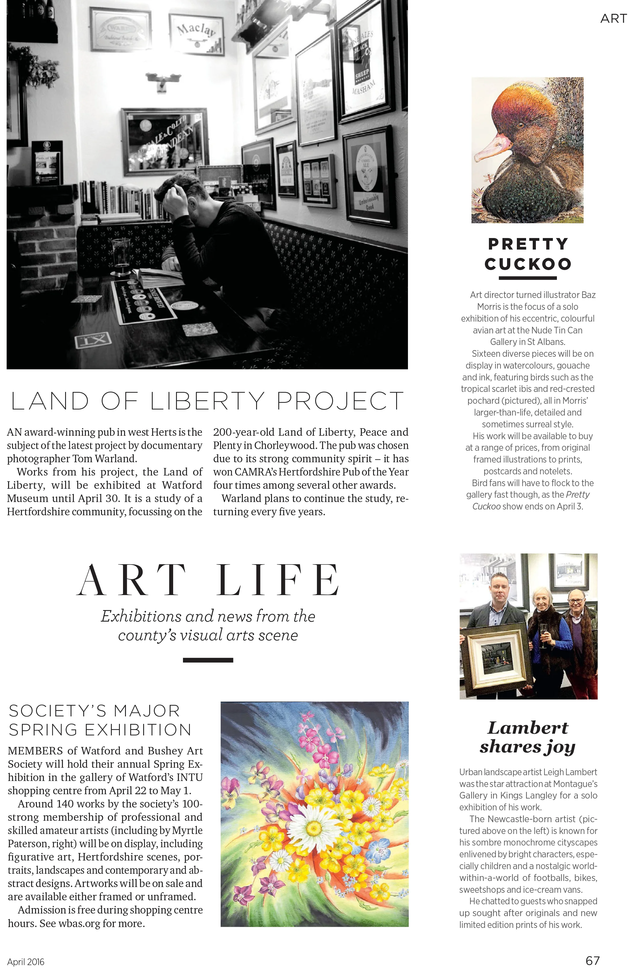 Hertfordshire Life Magazine, April 2016, Page 67