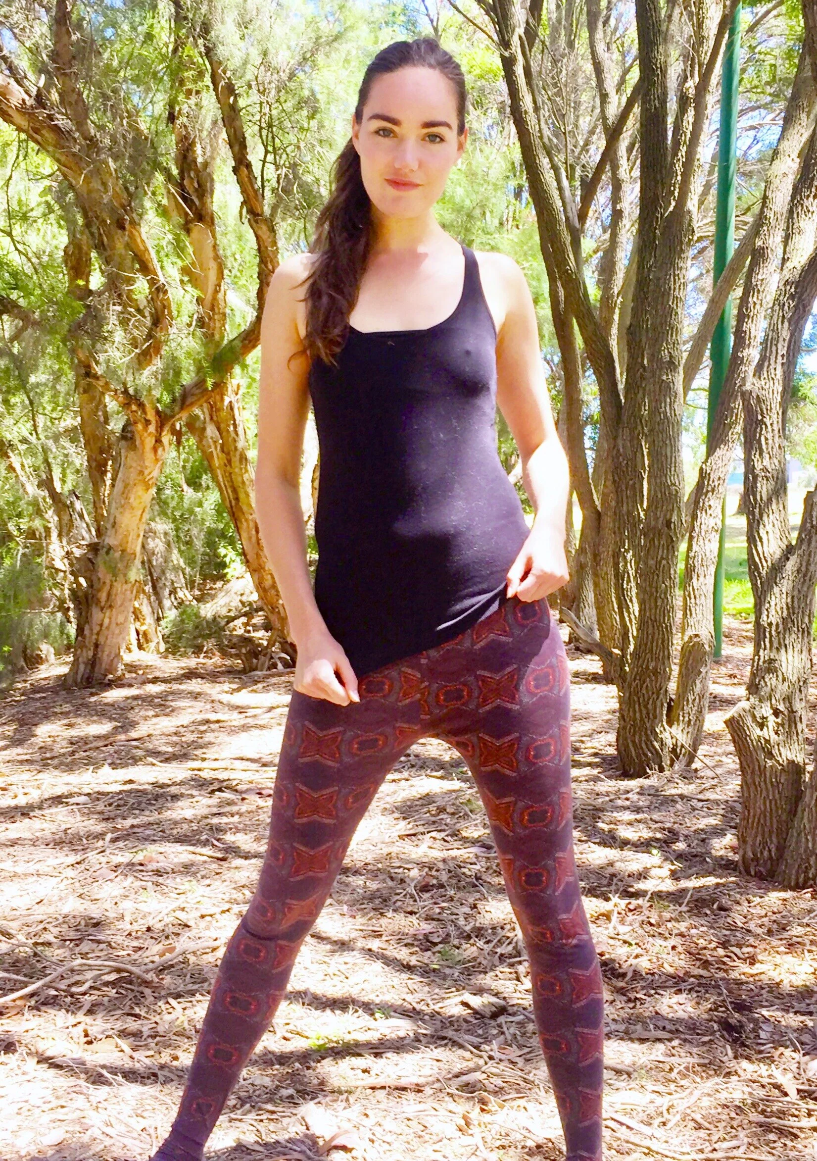 I am Ready for life printed leggings (one size)