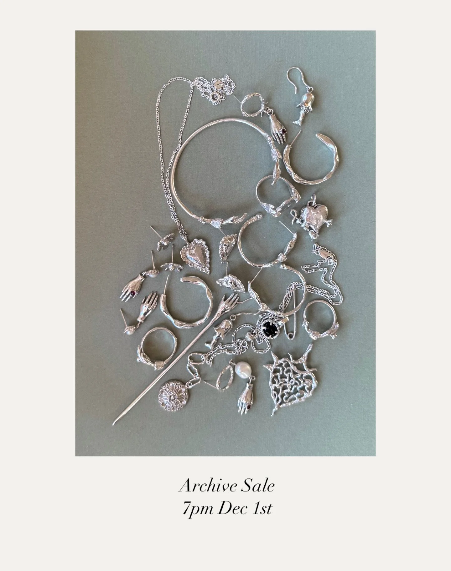 Archive Sale Monday 7pm. Up to 25% all work to make way for something new and exciting next year.

A collection of unique one of a kind pieces, all threads pulled from a larger body of developing work launching in 2026. Part 1 of Archive sale launchi