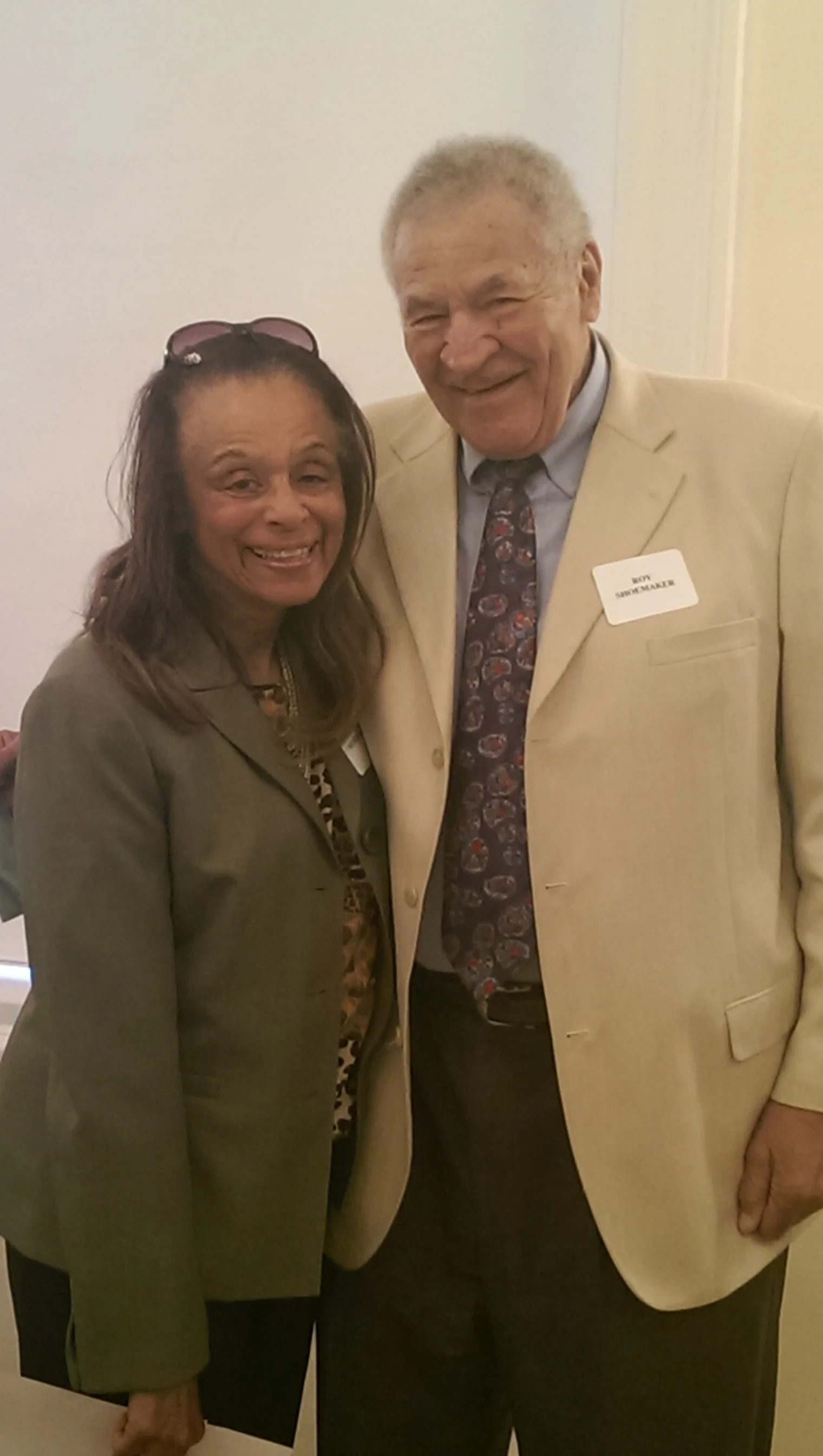 50-year membership honoree and beloved chorus accompanist Esther Shoemaker with husband Roy at the June 2014 program.