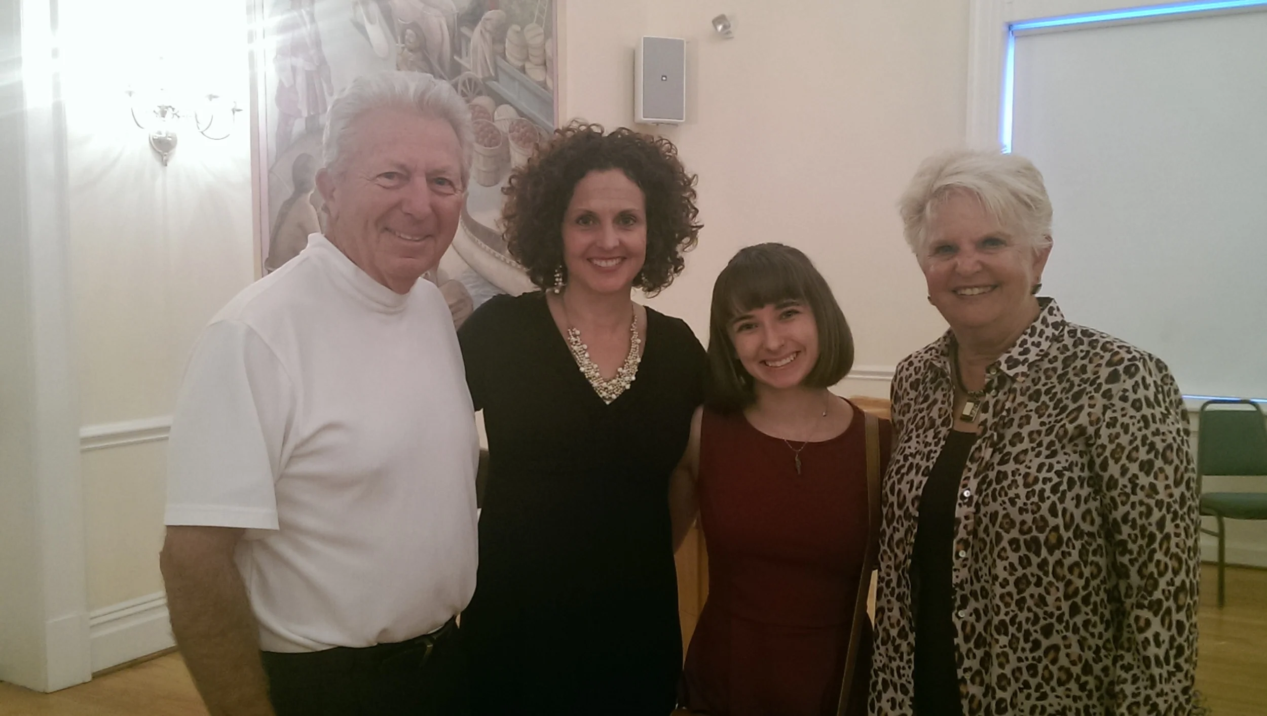 MMC Spring Chorus Conductor Michelle DeFrancesco Bythrow welcomes her parents, Roccy and Marcia, and daughter, Christy Rose.