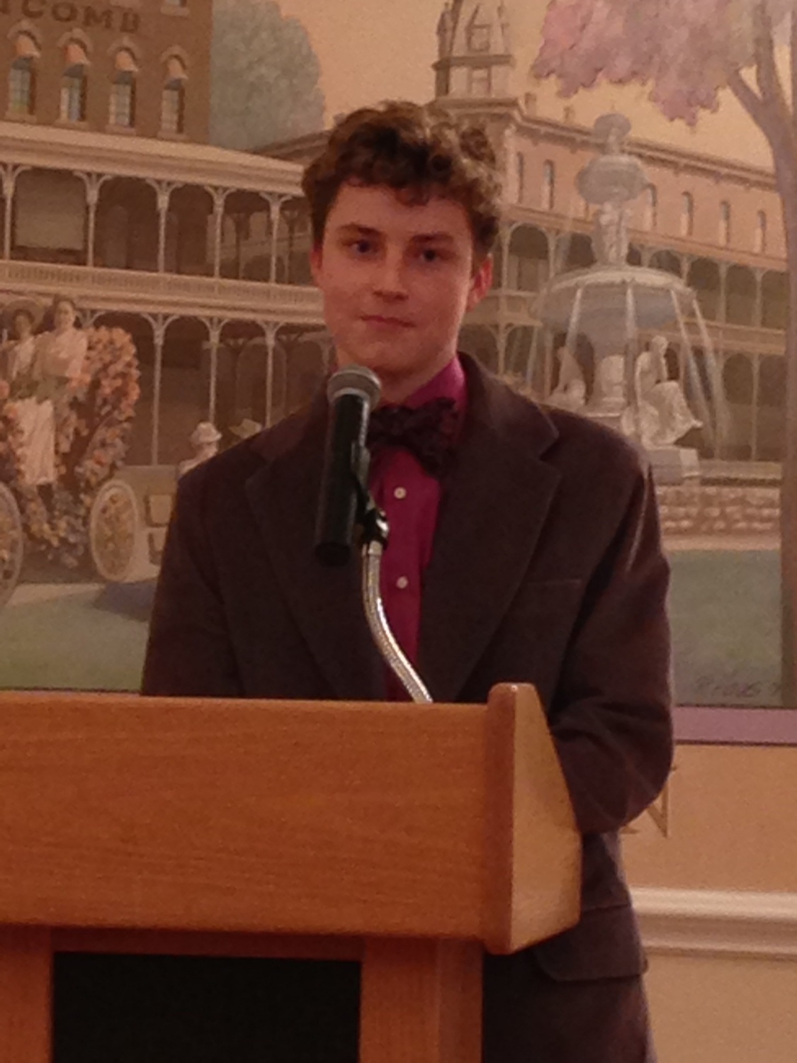Gavin Clark, 2014 scholarship recipient. Gavin attended WMU Summer Music Seminar.