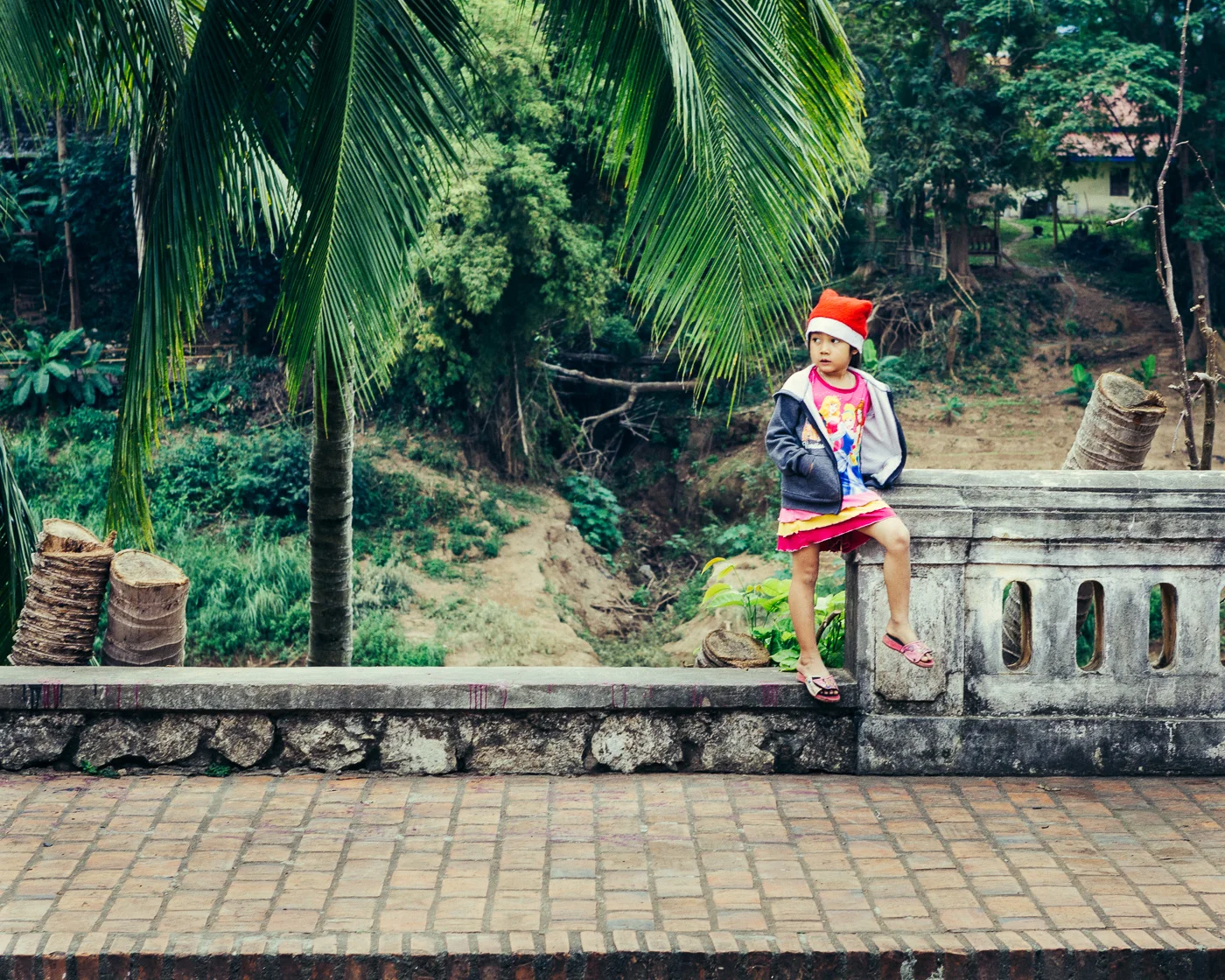 2. It's the new year, but she's still looking for Santa.