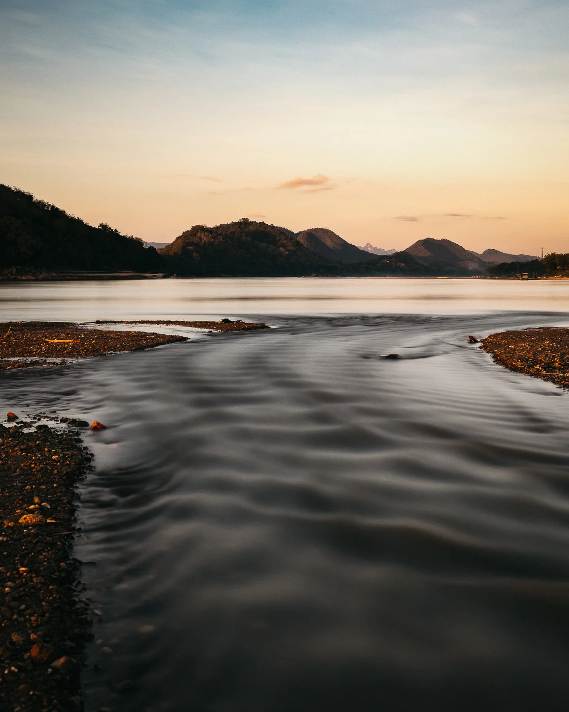 23. Mekong River at sunset