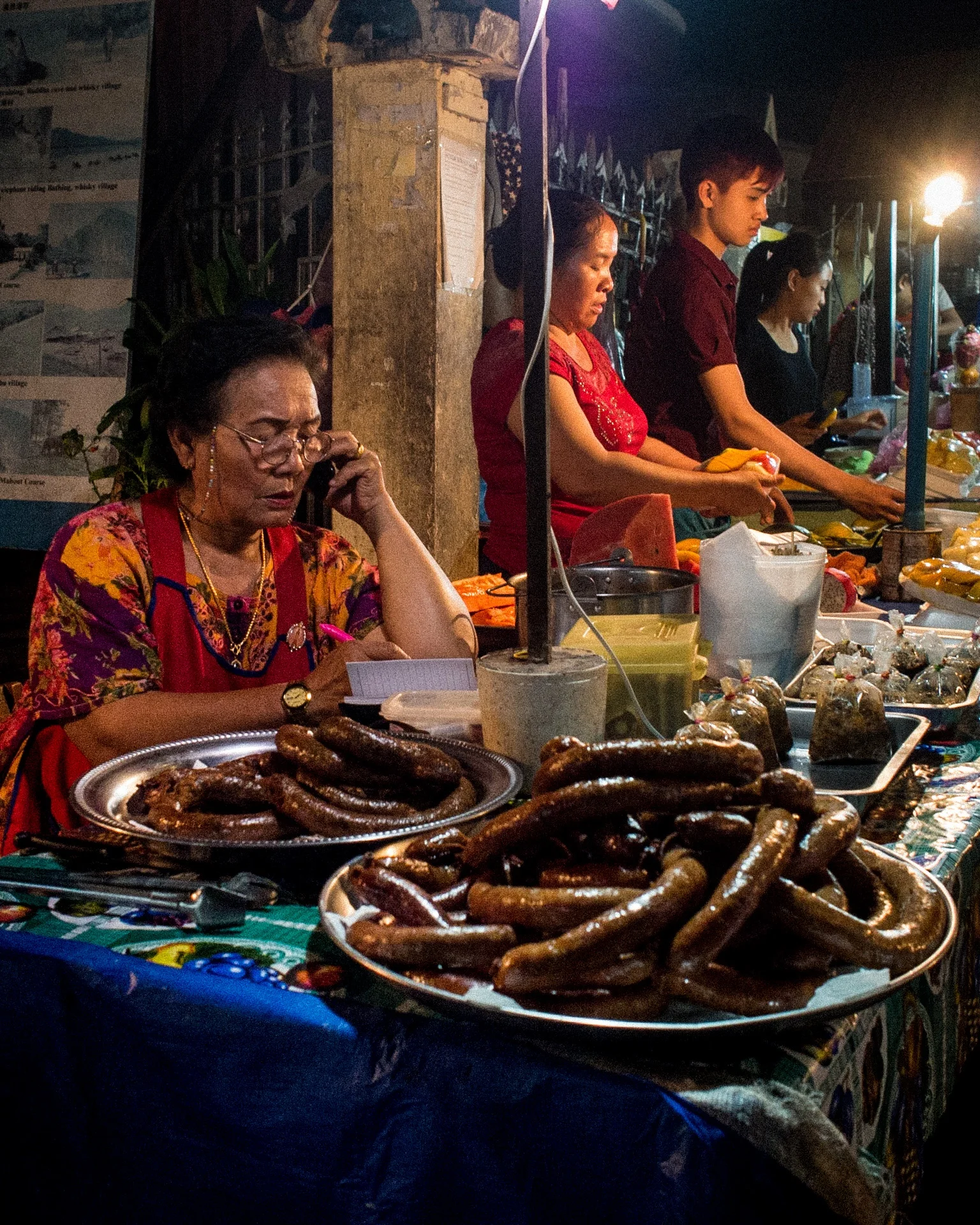 96. Sausage lady not interested in selling her sausage 