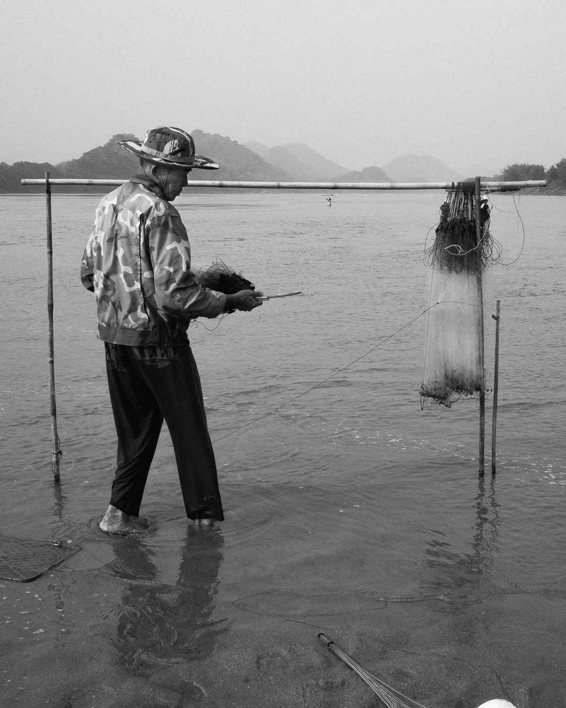 130. Mending his nets