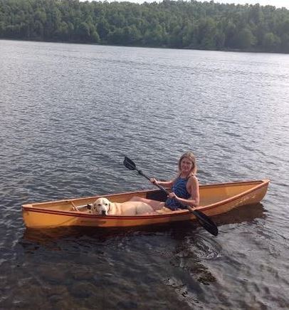 My Friend Basil, my Hornbeck Canoe, and an ADK lake... does it get better?