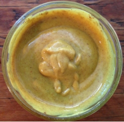 Finished Turmeric Butter in it's jar