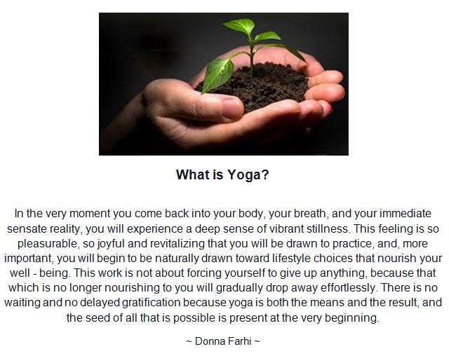 Thank you Trillium Yoga for posting this Yoga wisdom picture on FB.