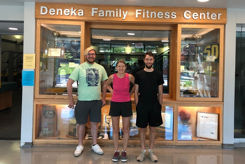 Nick, Me, & Eli (My Son)… committed to growing our muscles!