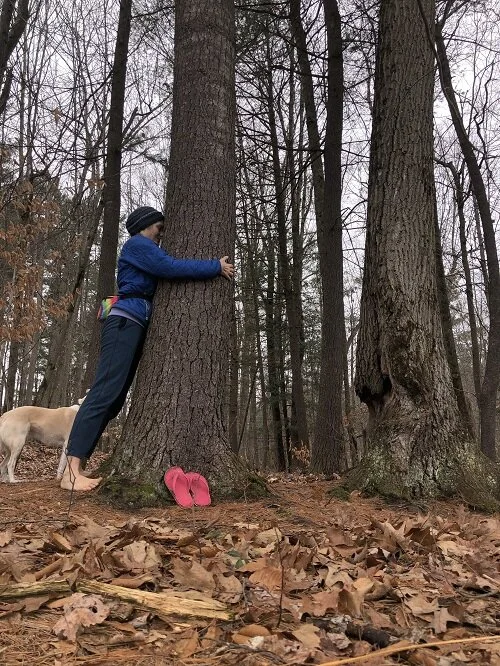 Tree Hugging in Winter for Clearing Out&nbsp;Heavy Energy&nbsp;