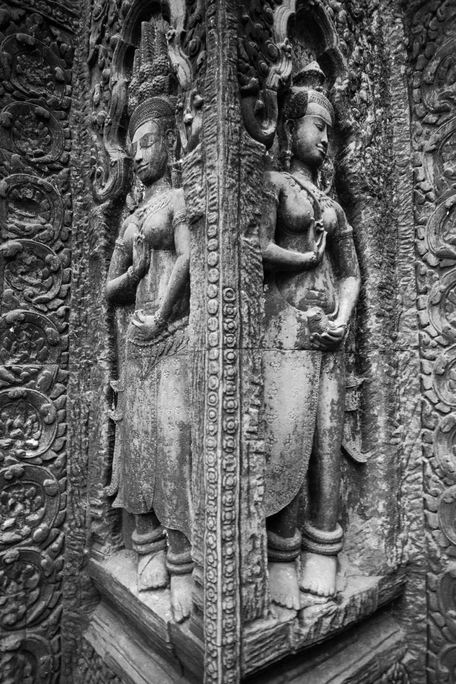 Two Devatas in Ta Prohm