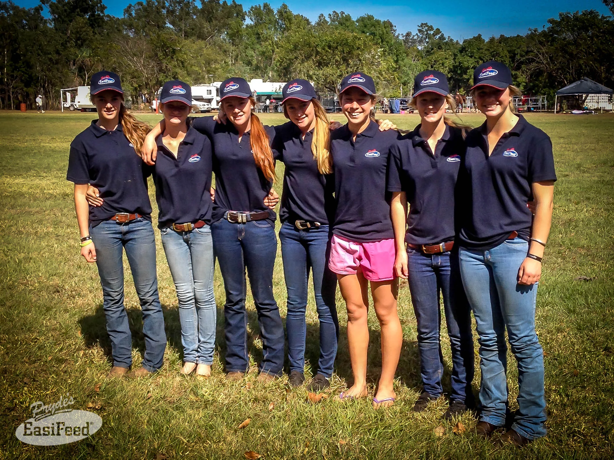 The Girls in their PRYDES T-shirts and Caps which they wore up at Darwin,thanks you so much for these.The Qld Junior Girls won. Also our horses travelled up and back and played. They did not loose one ounce of weight. I put it all down to feeding them Easi-Performance. They both are both very, fat and shinny.
/* Style Definitions */
table.MsoNormalTable
{mso-style-name:"Table Normal";
mso-tstyle-rowband-size:0;
mso-tstyle-colband-size:0;
mso-style-noshow:yes;
mso-style-priority:99;
mso-style-parent:"";
mso-padding-alt:0cm 5.4pt 0cm 5.4pt;
mso-para-margin:0cm;
mso-para-margin-bottom:.0001pt;
mso-pagination:widow-orphan;
font-size:10.0pt;
font-family:"Times New Roman","serif";}
/* Style Definitions */
table.MsoNormalTable
{mso-style-name:"Table Normal";
mso-tstyle-rowband-size:0;
mso-tstyle-colband-size:0;
mso-style-noshow:yes;
mso-style-priority:99;
mso-style-parent:"";
mso-padding-alt:0cm 5.4pt 0cm 5.4pt;
mso-para-margin:0cm;
mso-para-margin-bottom:.0001pt;
mso-pagination:widow-orphan;
font-size:10.0pt;
font-family:"Times New Roman","serif";}