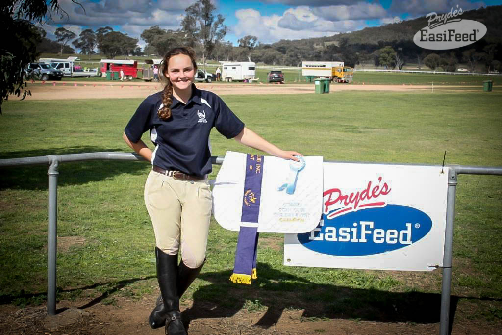 Photo from the weekend when Ashley won the C Grade Eventing at Quirindi Pony Club. Many thanks for your sponsorship of both the event and also Ashley individually!