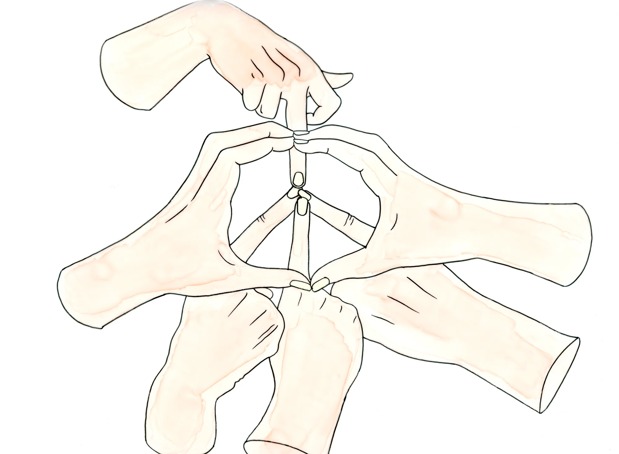 white peace