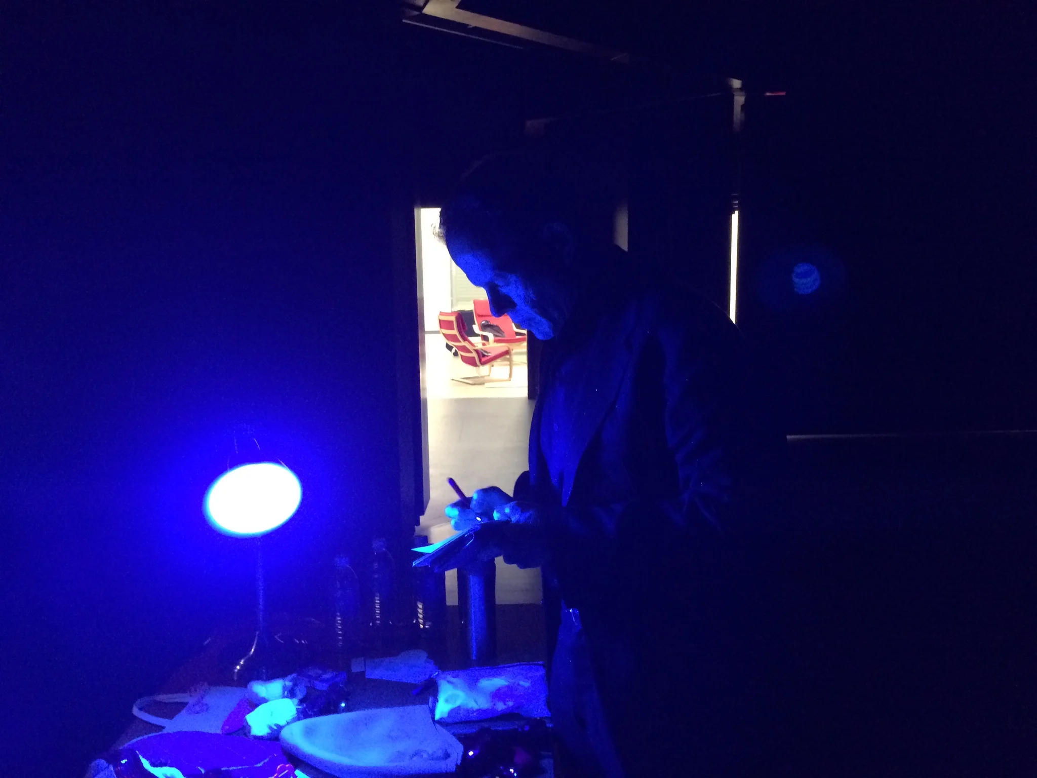 Greg Triggs backstage in Jenison, MI