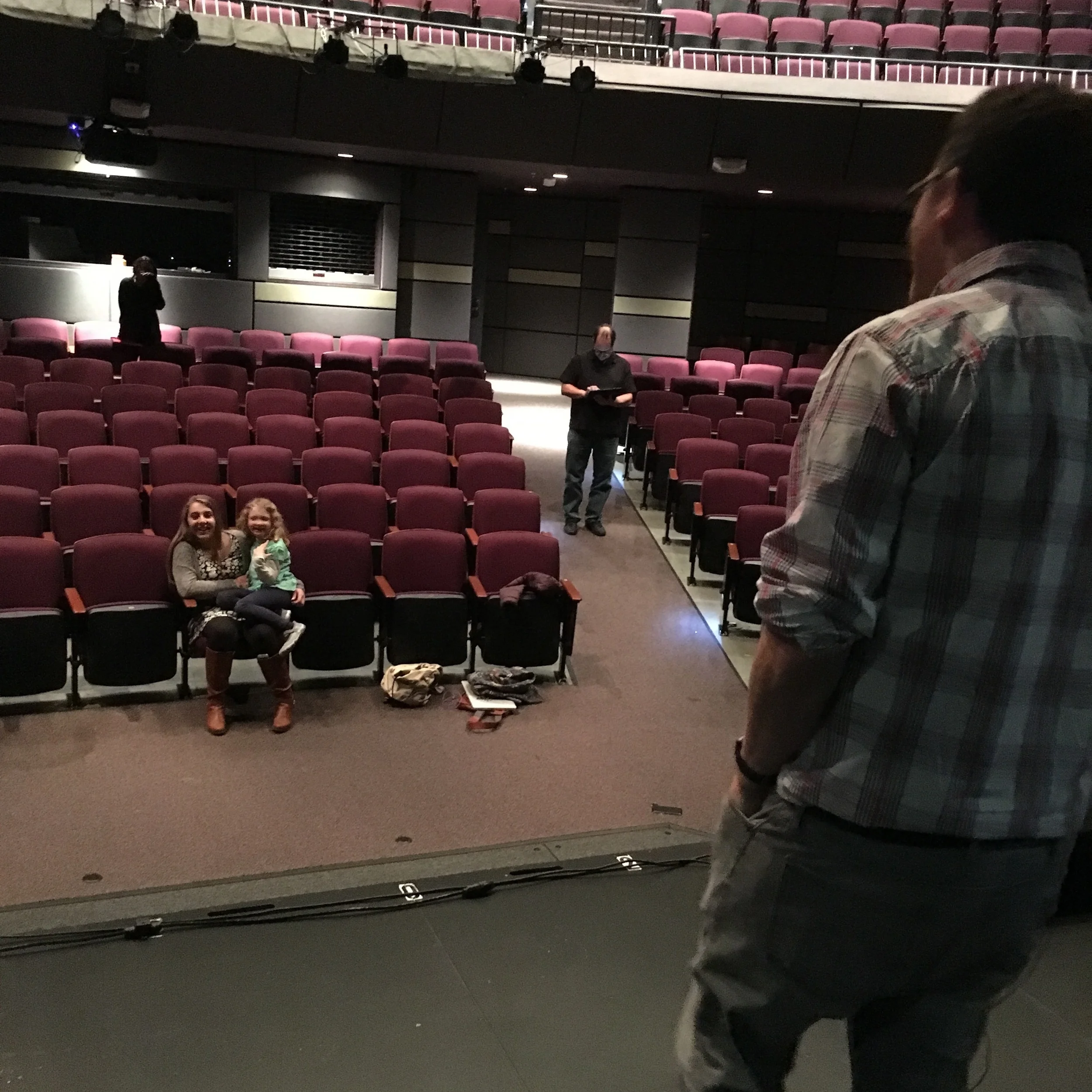 Rob and Annie Schiffmann's daughter Abbey comes to see the show.