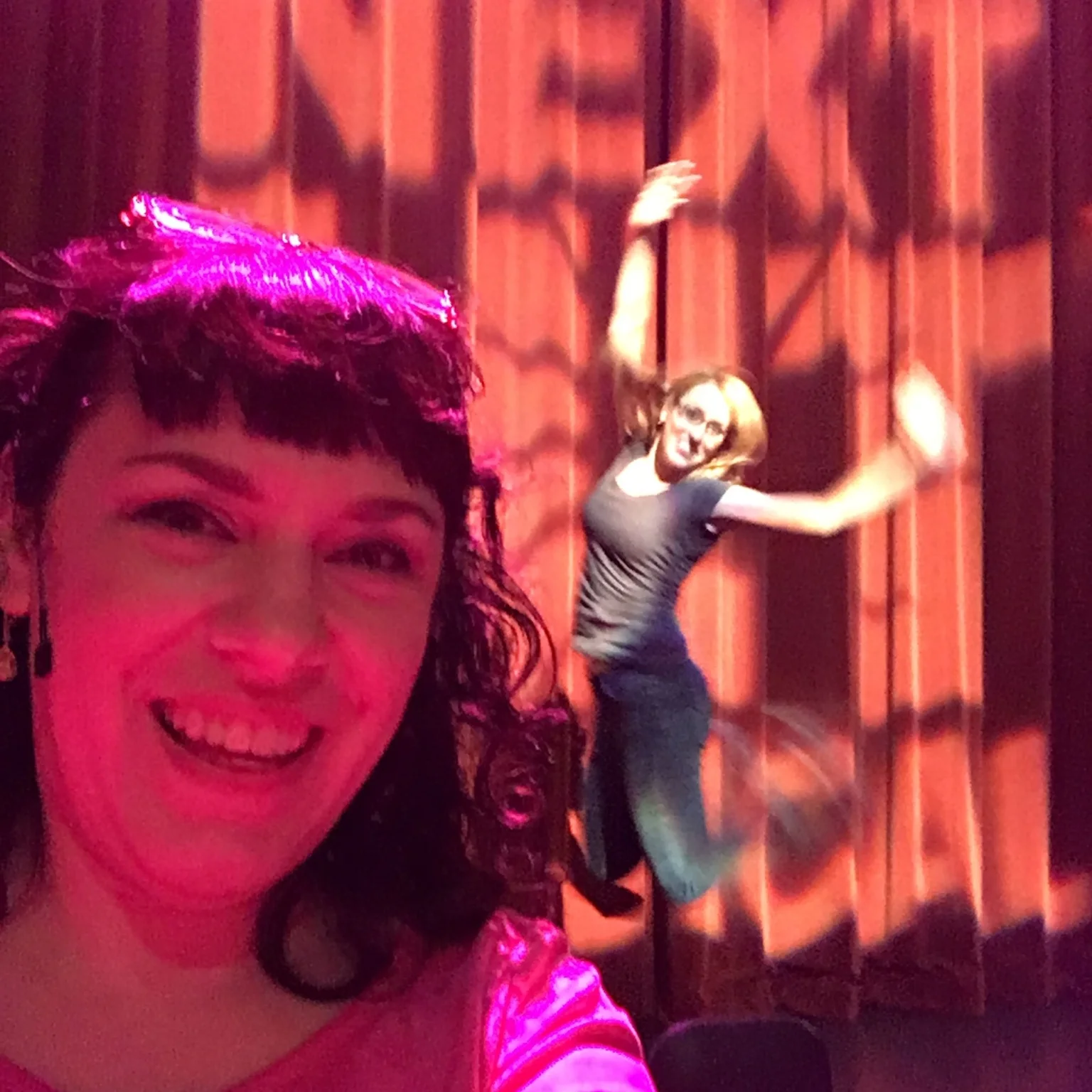 Katie Hammond and Deb Rabbai Soundchecking