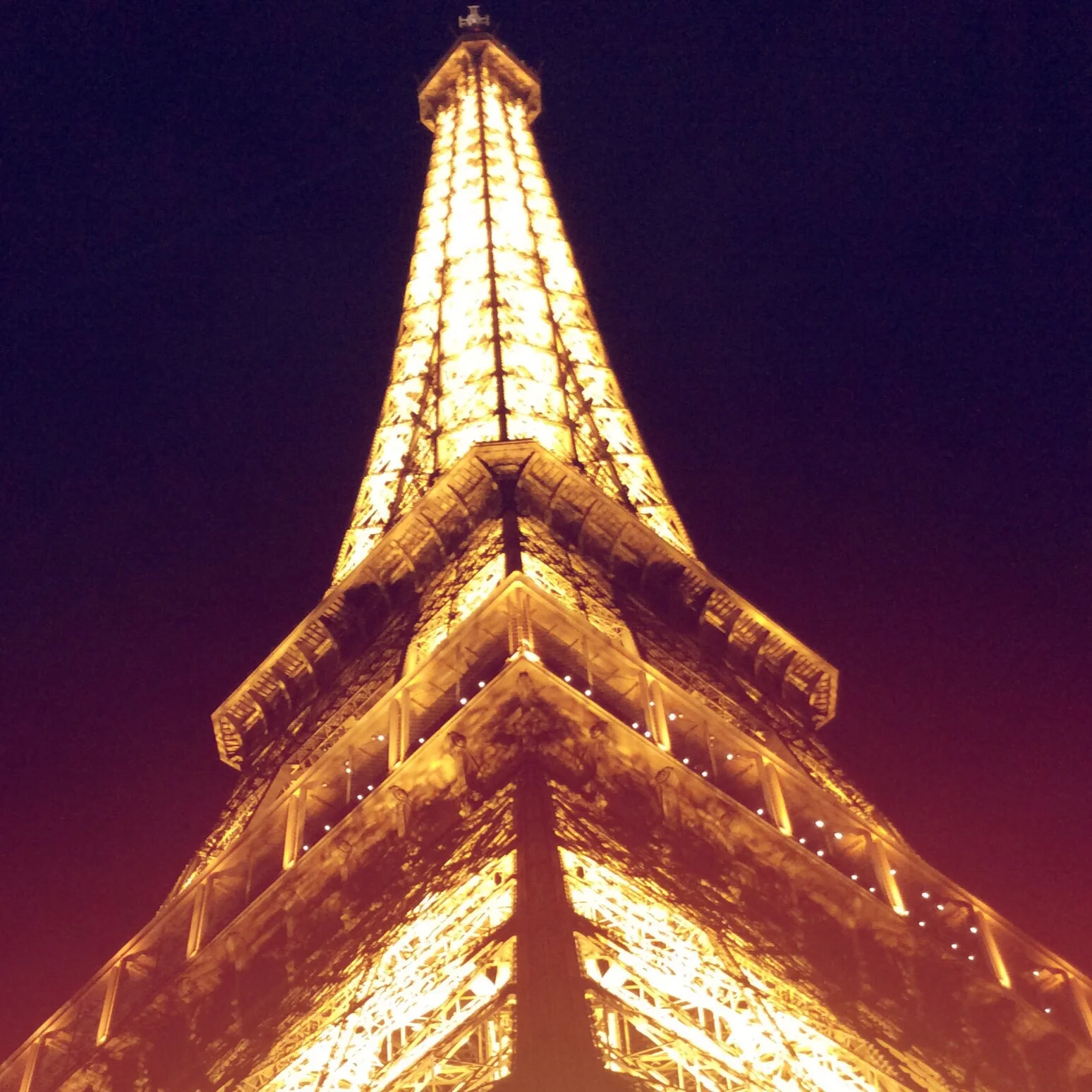 Picture of the Eiffel Tower was taken in Paris, France September 2015