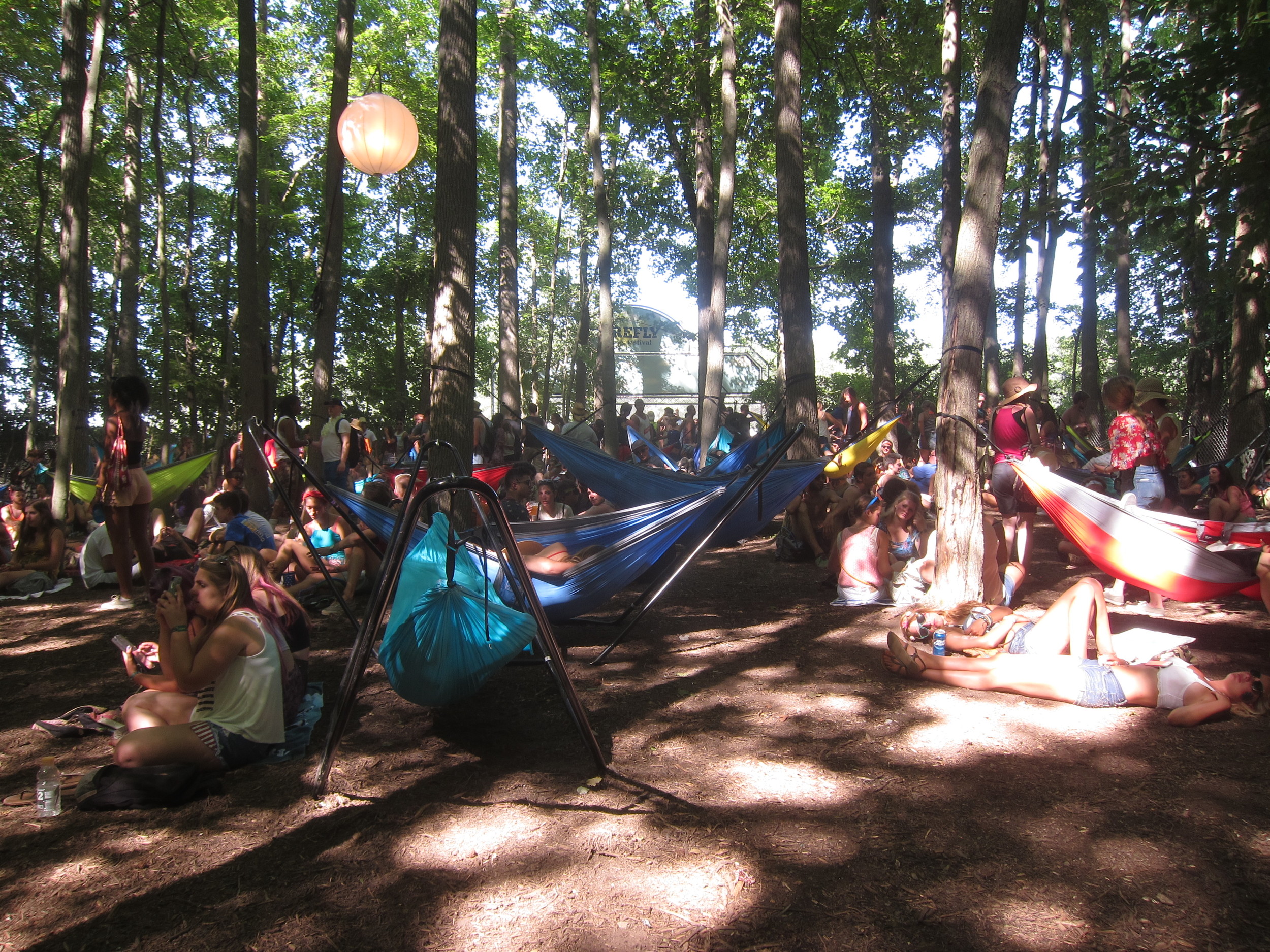 Hammock Forest was a frequently traveled location for us. A great way to relax, catch some shade between shows, and just be with the trees.