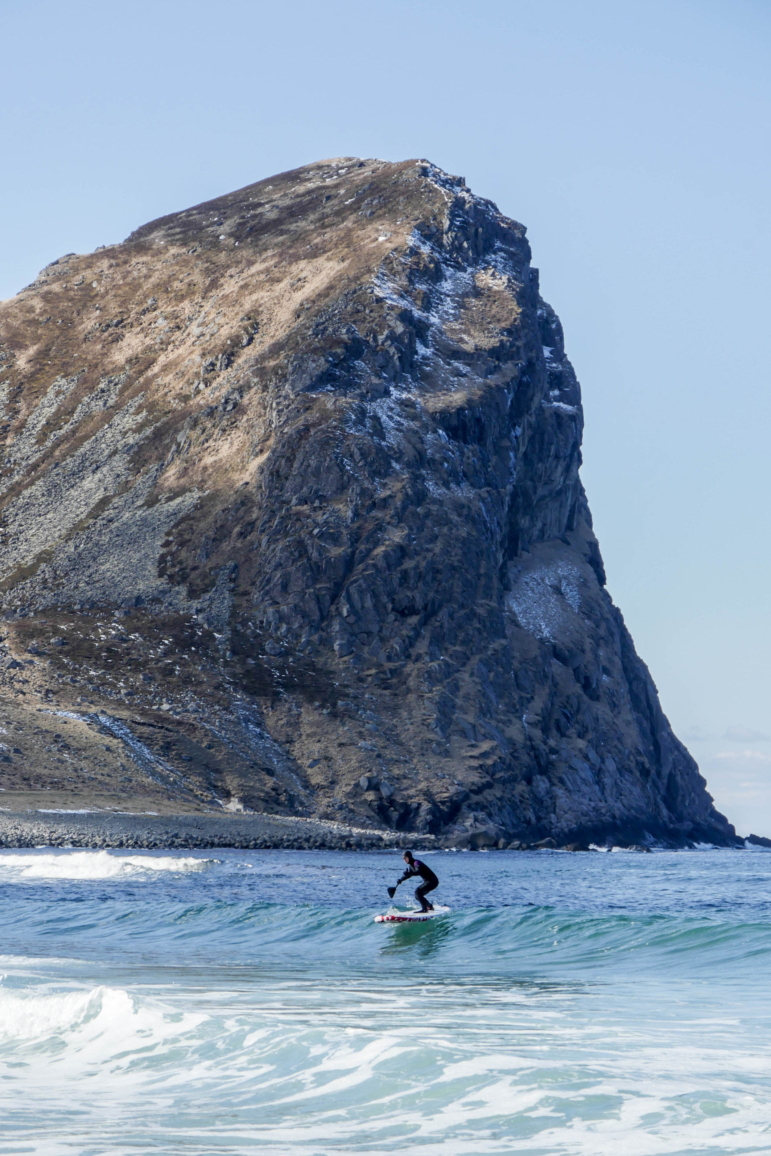 SUP IN THE RAW ARCTIC ELEMENTS