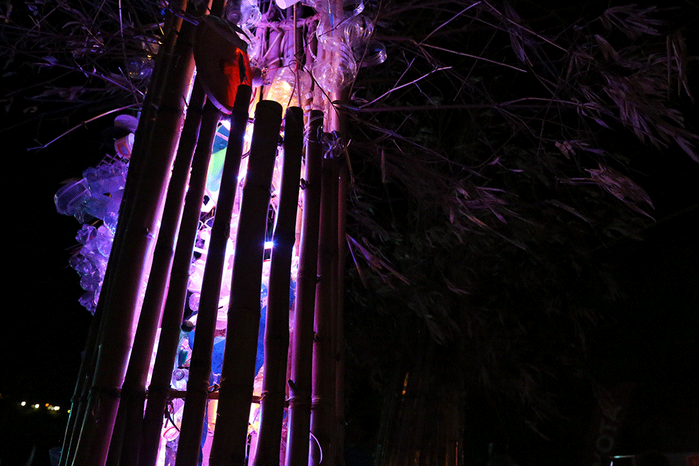 Bicycle pedals activated the colored LED lights