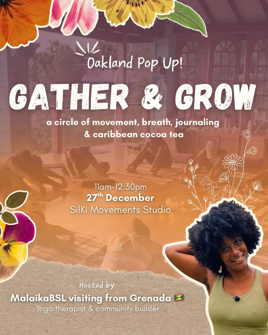 Gathering people is one of my favorite things to do 🌱

Slowing down together thru gentle movement, conscious breath &amp; reflection is a reminder that we don&rsquo;t have to do life alone. These moments are from different wellness offerings I&rsquo