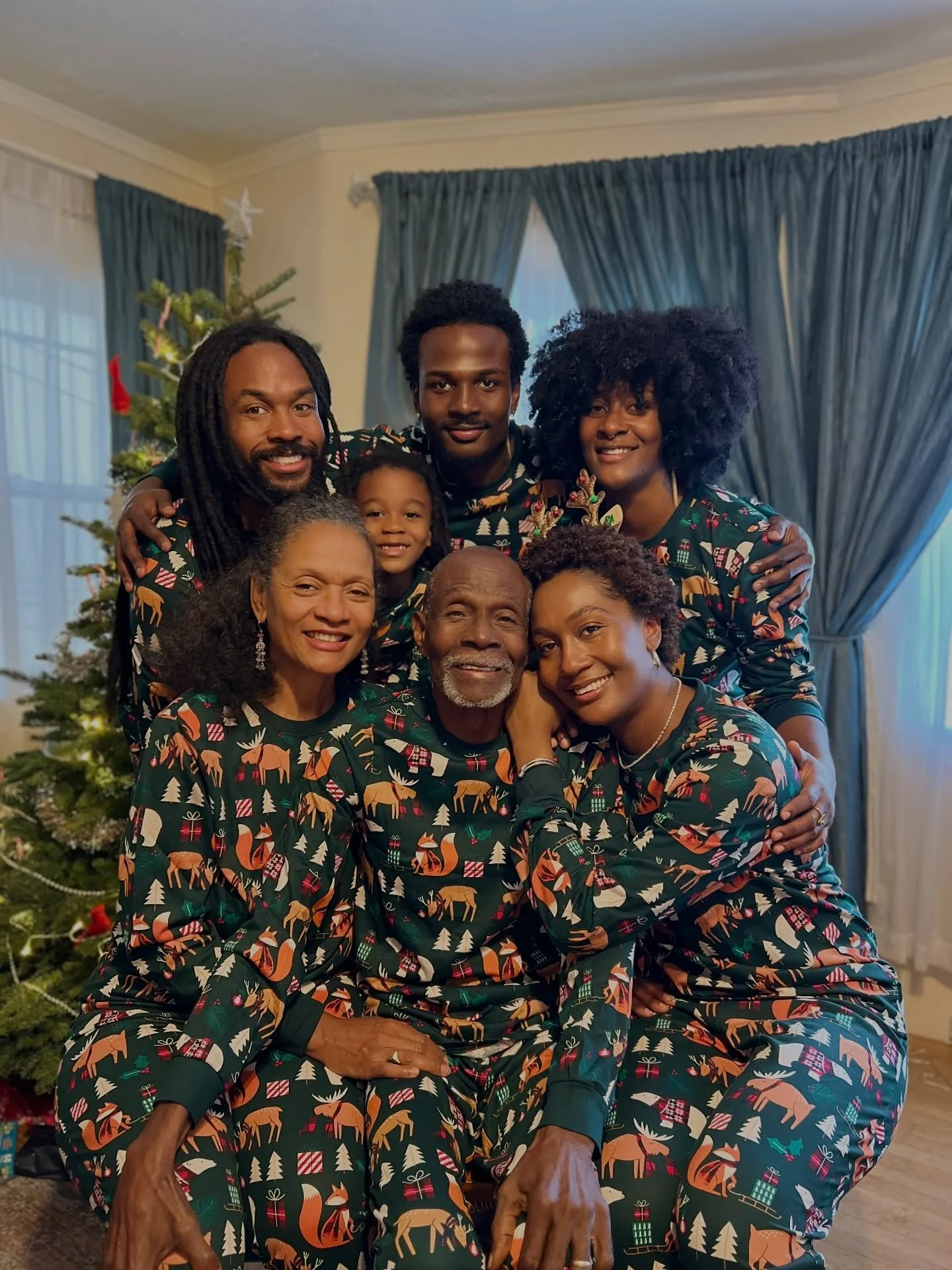 Happy holidays from our family to yours! This was our first time in matching PJs. I was overwhelmed by trying to find a style and sizes for everyone. But at the last moment looked again and found these. I&rsquo;m so glad I did, would recommend for th