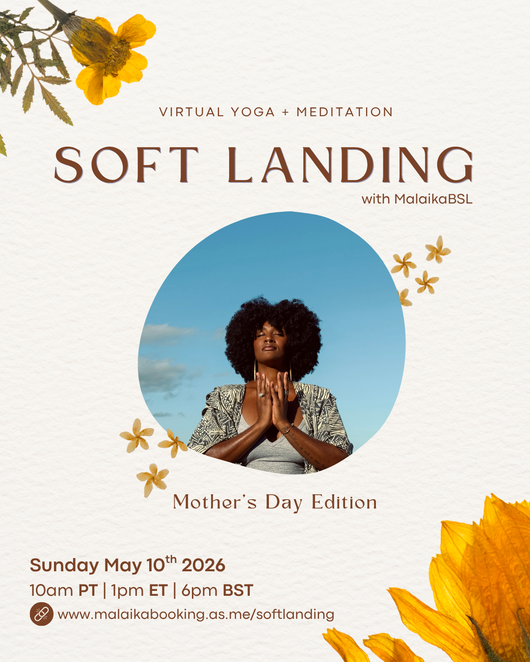 Soft Landing - Virtual Yoga &amp; Meditation (Canceled) 