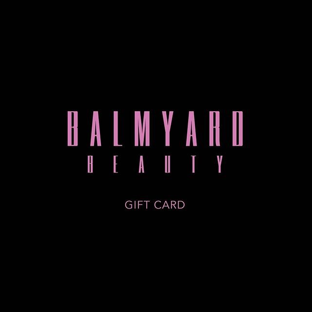 Now available at www.balmyardbeauty.com. Purchasing this digital gift card creates a unique code that the recipient can enter at checkout. This gift card never expires. 🖤💞🖤