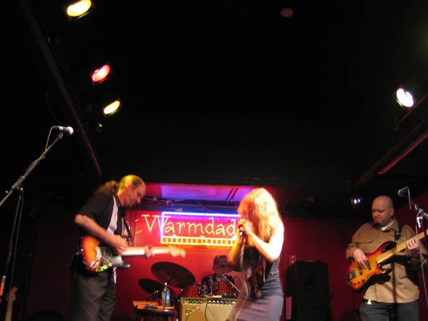 Don Evans, Carol Moog, Jonathan Williams, and Lenny Fatigati at the old Warmdaddy's