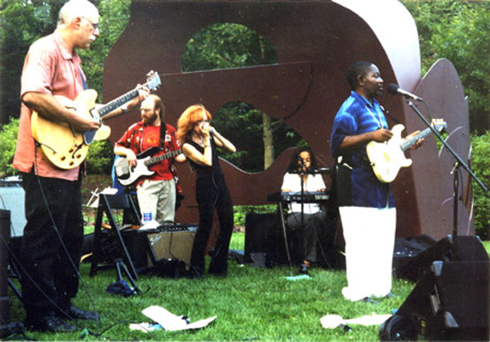 Carol sitting in with Philly blues legend Georgie Bonds