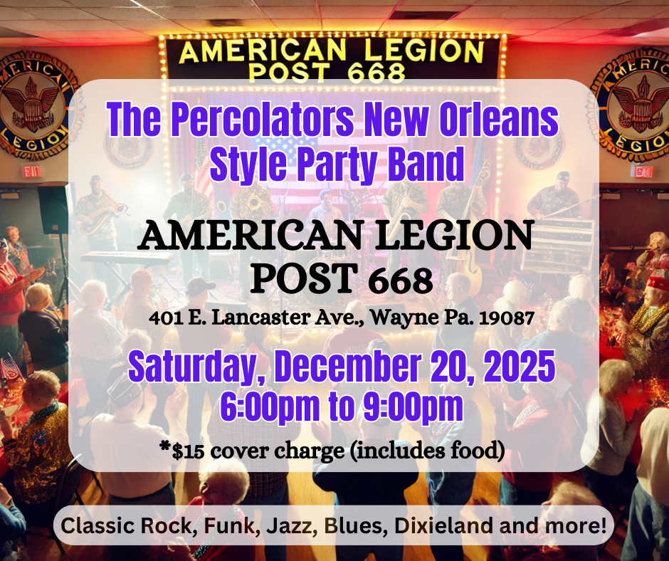 The Percolators New Orleans Style Party Band