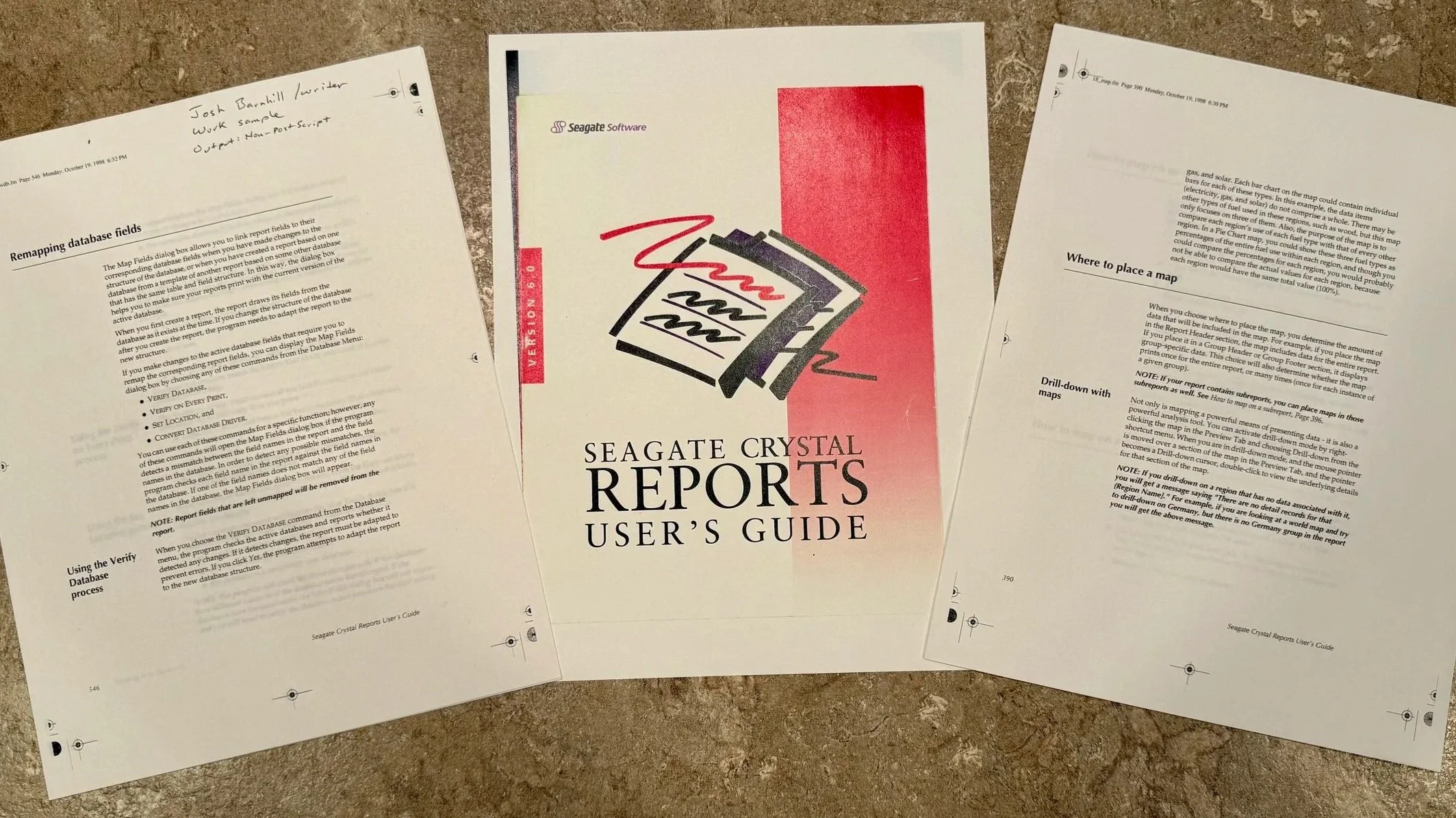 My first professional work as a technical writer.