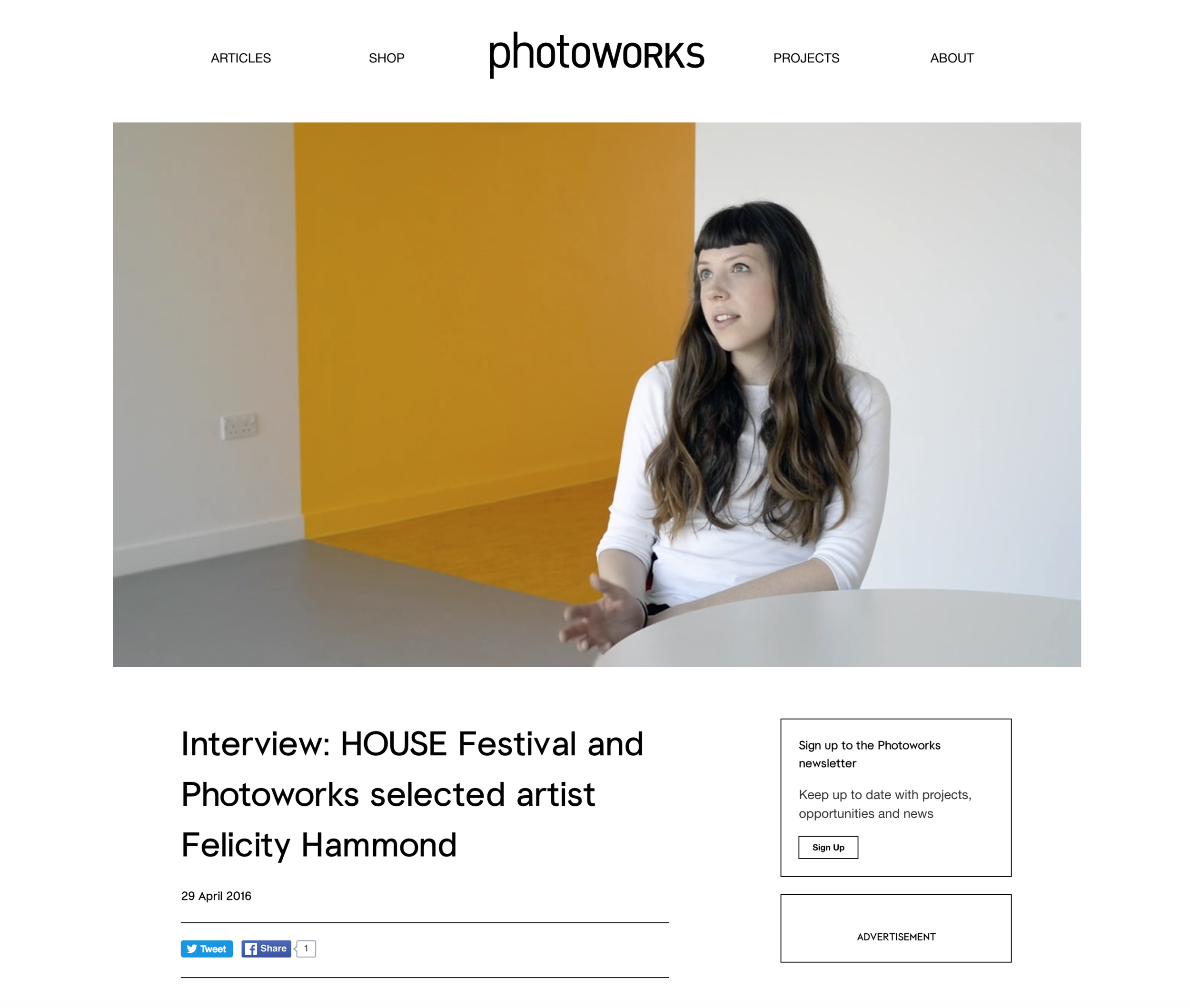 Interview with Photoworks. Full interview at https://photoworks.org.uk/video-interview-house-festival-photoworks-selected-artist-felicity-hammond/