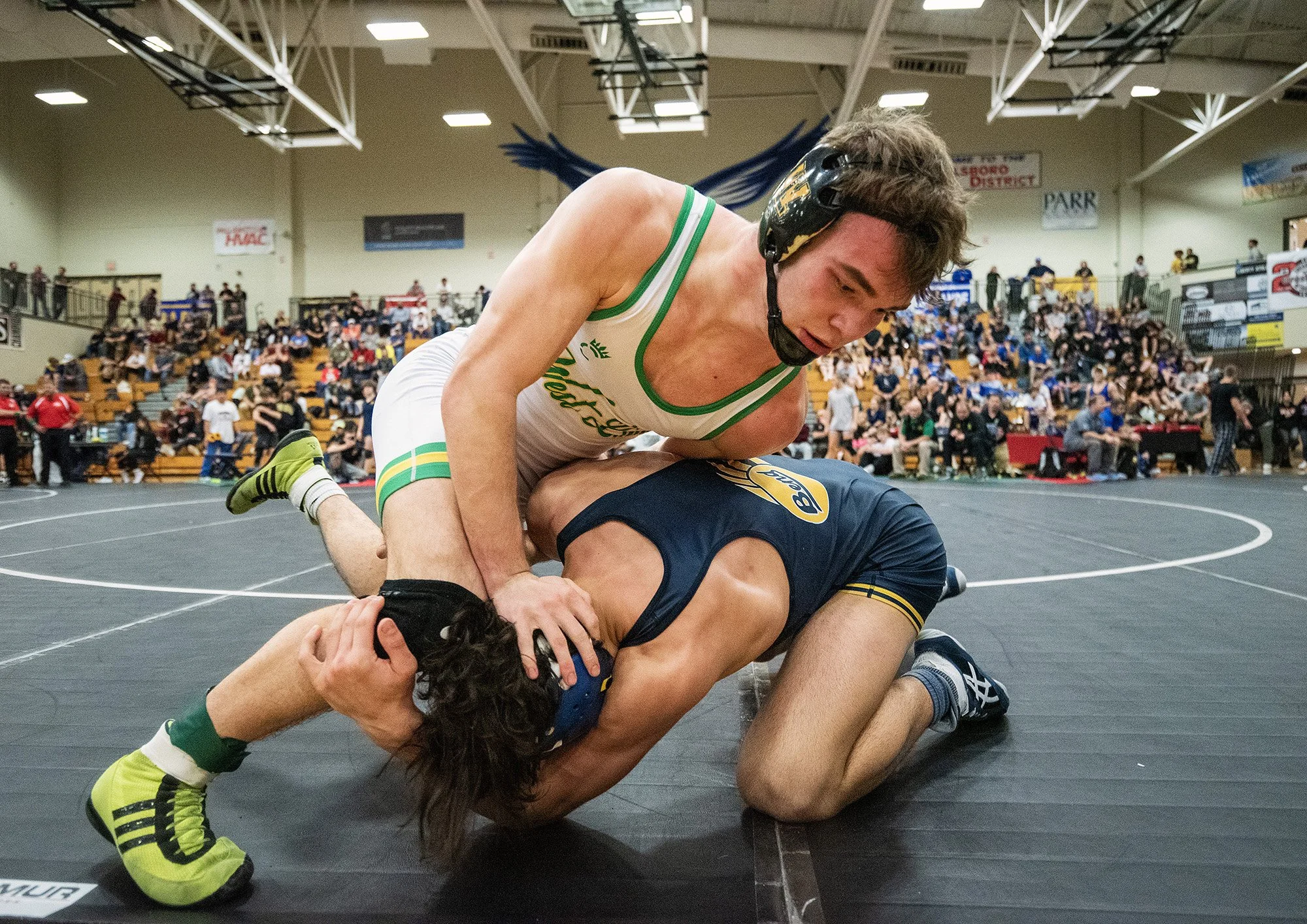   Scorebook Live Photo of the Month   Wrestlers compete at the Reser’s Tournament of Champions on Jan. 27, 2024, at Liberty High School. 