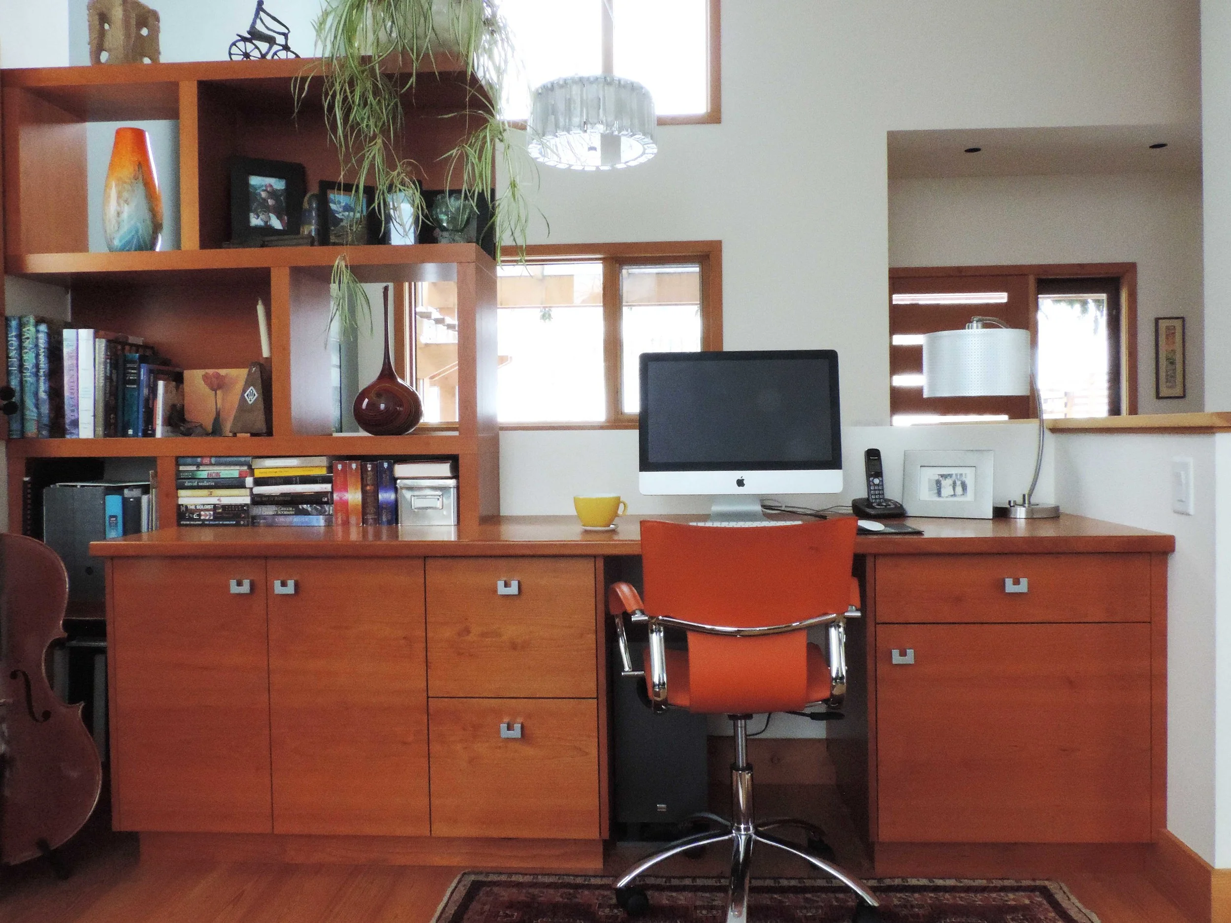 My computer area at home, out of the studio.